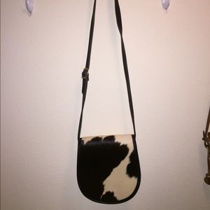 Cowhide Leather Crossbody Purse